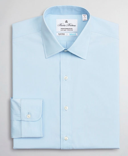 Рубашка Brooks Brothers из смеси хлопка с полиэстером