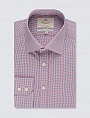 картинка Men's Formal Red & Blue Check Slim Fit Shirt от магазина  Fineshirt 