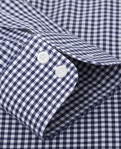 Картинка Non-Iron Navy Gingham Regular Fit Shirt