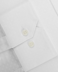 Картинка Jacquard Spot Slim Fit White Single Cuff Shirt