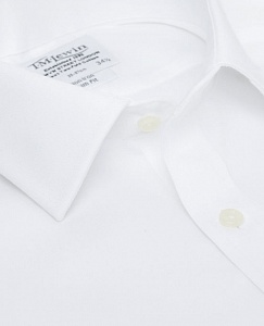 Картинка Non-Iron White Twill Slim Fit Shirt