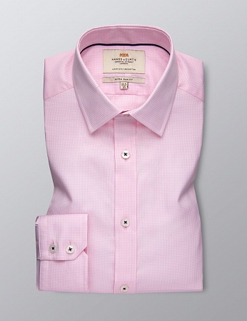 картинка Men's Formal Pink Dobby Extra Slim Fit Shirt от магазина  Fineshirt 