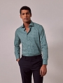 картинка Brandon Green & Cream Geometric Slim Shirt от магазина  Fineshirt 