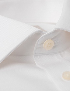 Картинка Men's Formal White Twill Classic Fit Non Iron Shirt