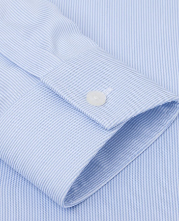 картинка Non-Iron Super Fitted Blue Stripe Shirt от магазина  Fineshirt 