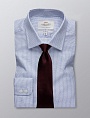 картинка Men's Formal Blue & White Small Check Fitted Slim Shirt от магазина  Fineshirt 