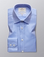 картинка Mens Formal Blue Herringbone Slim Fit Shirt Single Cuff Easy Iron от магазина  Fineshirt 