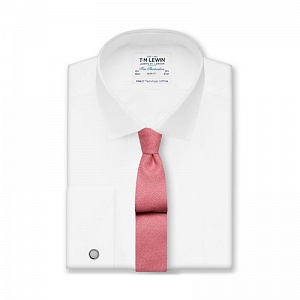 Картинка White Poplin Slim Fit Double Cuff Shirt