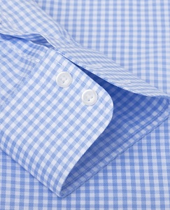 Картинка Non-Iron Blue Gingham Slim Fit Shirt